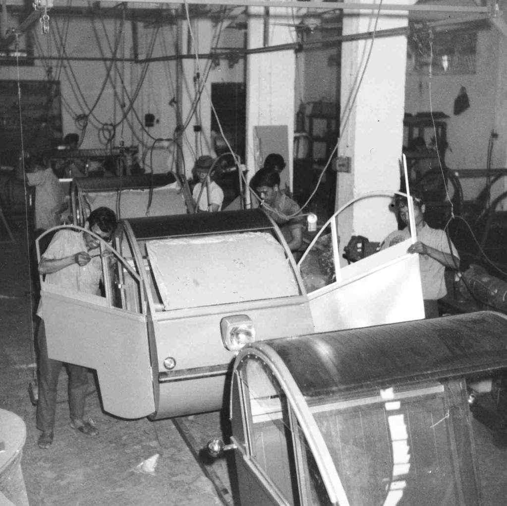 1955 Assembly line for the 125 Super Star Stream in Jacarta, Indonesia