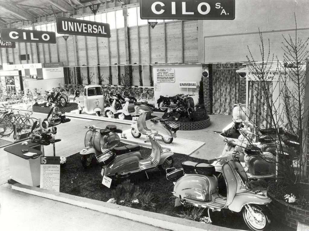 1961 Geneve exhibition Lambretta scooters