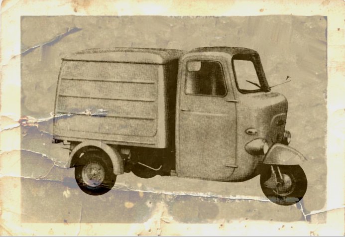 1967 Lambretta 500L car old photo