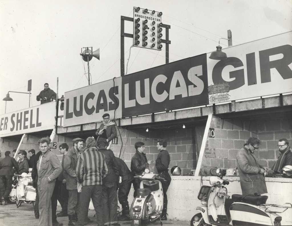 Circuit in England for Lambretta scooter race