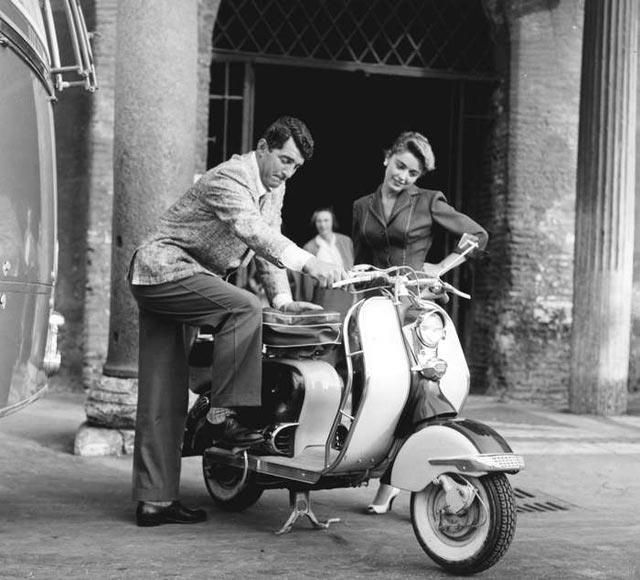 Dean Martin rides a Lambretta 125 LD derivata