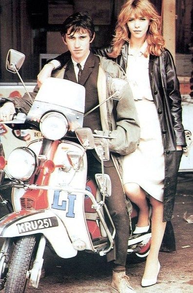 Phil Daniels mod Jimmy Cooper in the film Quadrophenia on Lambretta scooter