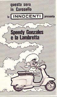 Speedy Gonzales and Lambretta poster